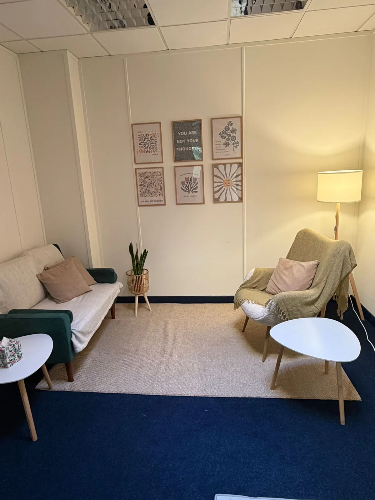 A calm therapy room at Metamorphosis